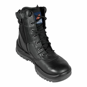 Mongrel Premium Series Black High Leg ZipSider Boot 251020