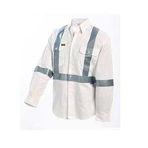 Workit 2019 W  White 3M Taped Night road workers Shirts with X pattern