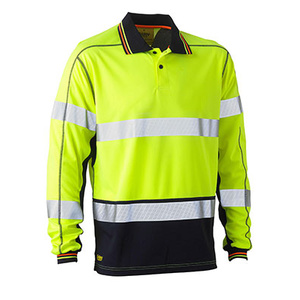 Taped Hi Vis Polyester Mesh Polo