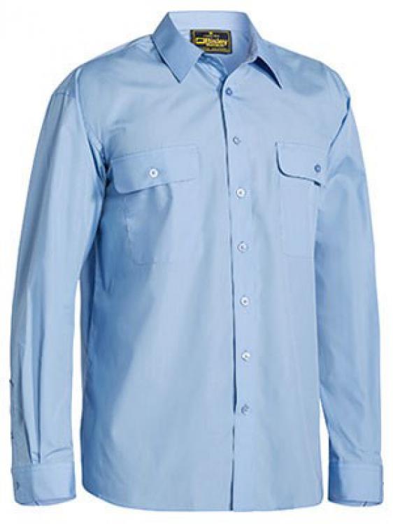 BISLEY Permanent Press Shirt - Long Sleeve BS6526 MENS WORKWEAR | eBay