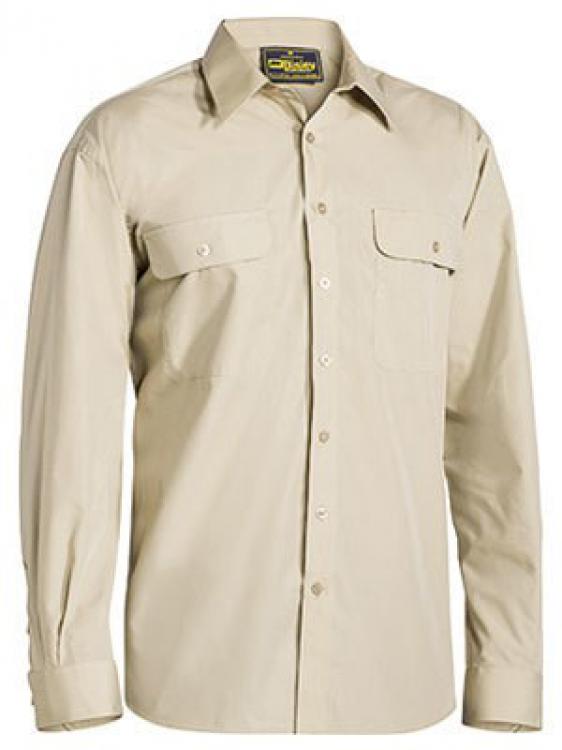 BISLEY Permanent Press Shirt - Long Sleeve BS6526 MENS WORKWEAR | eBay