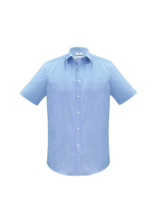 BIZ COLLECTION Mens Euro Short Sleeve Shirt S812MS MENS LEISURE/CORPORATE - Picture 8 of 10