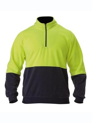 4x Hi Vis Polar fleece Zip Pullover - Picture 17 of 18