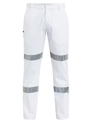 10x Taped Night Cotton Drill Pants HIGH VISIBILITY MENS - Picture 5 of 10