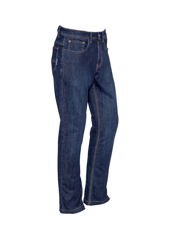 SYZMIK Mens Stretch Denim Work Jeans ZP507 MENS WORKWEAR - Picture 3 of 10