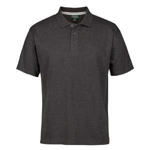 C OF C  JERSEY POLO   GRAPHITE MARLE -5XL
