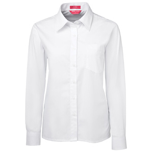 JB's  LADIES L/S ORIGINAL POPLIN SHIRT  WHITE - 22 4LSW