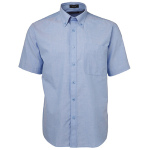 JB's  S/S OXFORD SHIRT   LT BLUE -4XL 4OSX