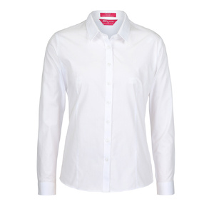 JB's  LADIES L/S CLASSIC POPLIN SHIRT  WHITE - 22 4PS1L