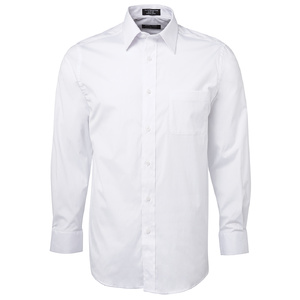 JB's  URBAN L/S POPLIN SHIRT   WHITE - 5XL 4PUL