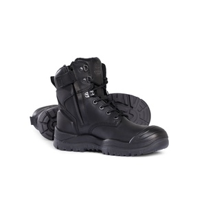 Mongrel Rubber Series Black High Ankle ZipSider Boot 561020