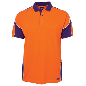 JB's HV 4602.1 S/S ARM PANEL POLO   ORANGE/PURPLE-5XL 6AP4S