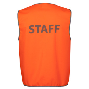 JB's HV SAFETY VEST PRINT  STAFF 6HVS6