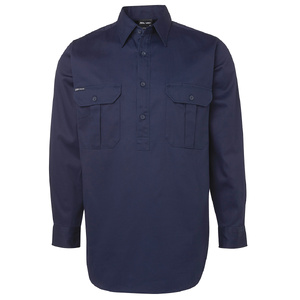 JB's CLOSE FRONT L/S WORK SHIRT 6WSCF