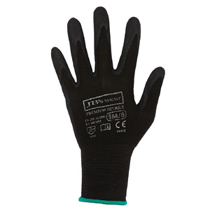 JB's  PREMIUM  BLACK NITRILE BRTHABLE GLOVE (12 PK)  8R002