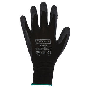 JB's  BLACK LATEX GLOVE (12 PK)  8R003