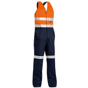 BISLEY 3M taped hi vis action back overall with hoop tape pattern and RHS cargo pocket.  BAB0359T