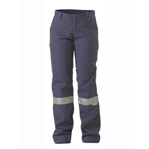 BISLEY  Womens Drill Pant 3M Reflective Tape BPL6007T