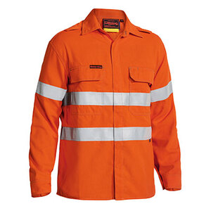 TenCate Tecasafe® Plus Taped Hi Vis FR Non Vented Shirt - Long Sleeve