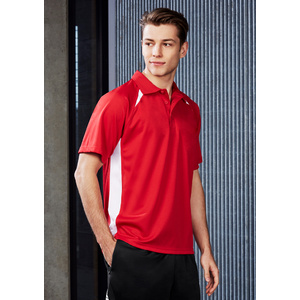 BIZ COLLECTION Mens Splice Polo P7700