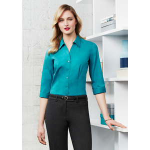 BIZ COLLECTION Ladies Monaco 3/4 Sleeve Shirt S770LT